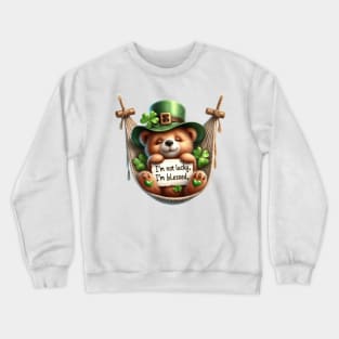 St Patricks Day Teddy Bear Crewneck Sweatshirt